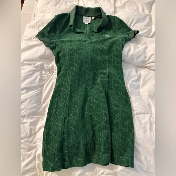green emerald velvet dress Lacoste Women's Organic Cotton Buttoned Polo Dress, Green, 8 : Amazon.ca:  Clothing, Shoes & Accessories main image 1